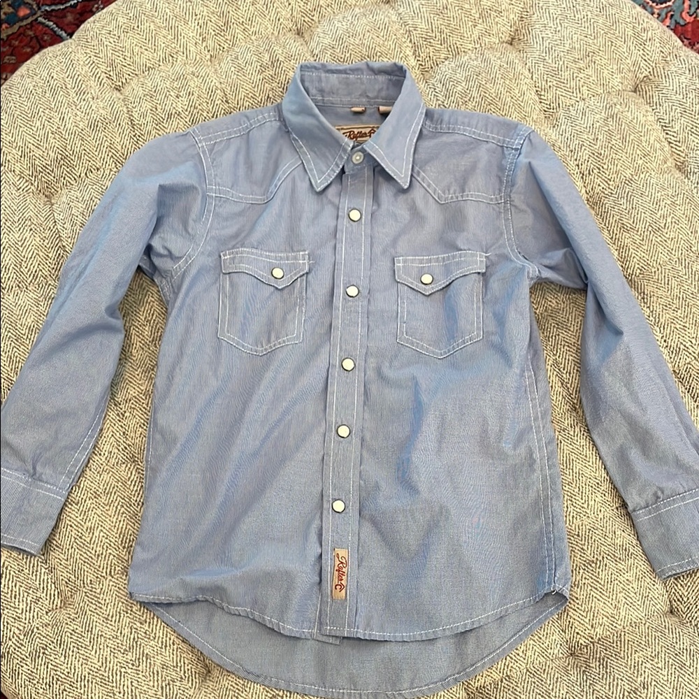 Rafter C cowboy collection button down western shirt size M
